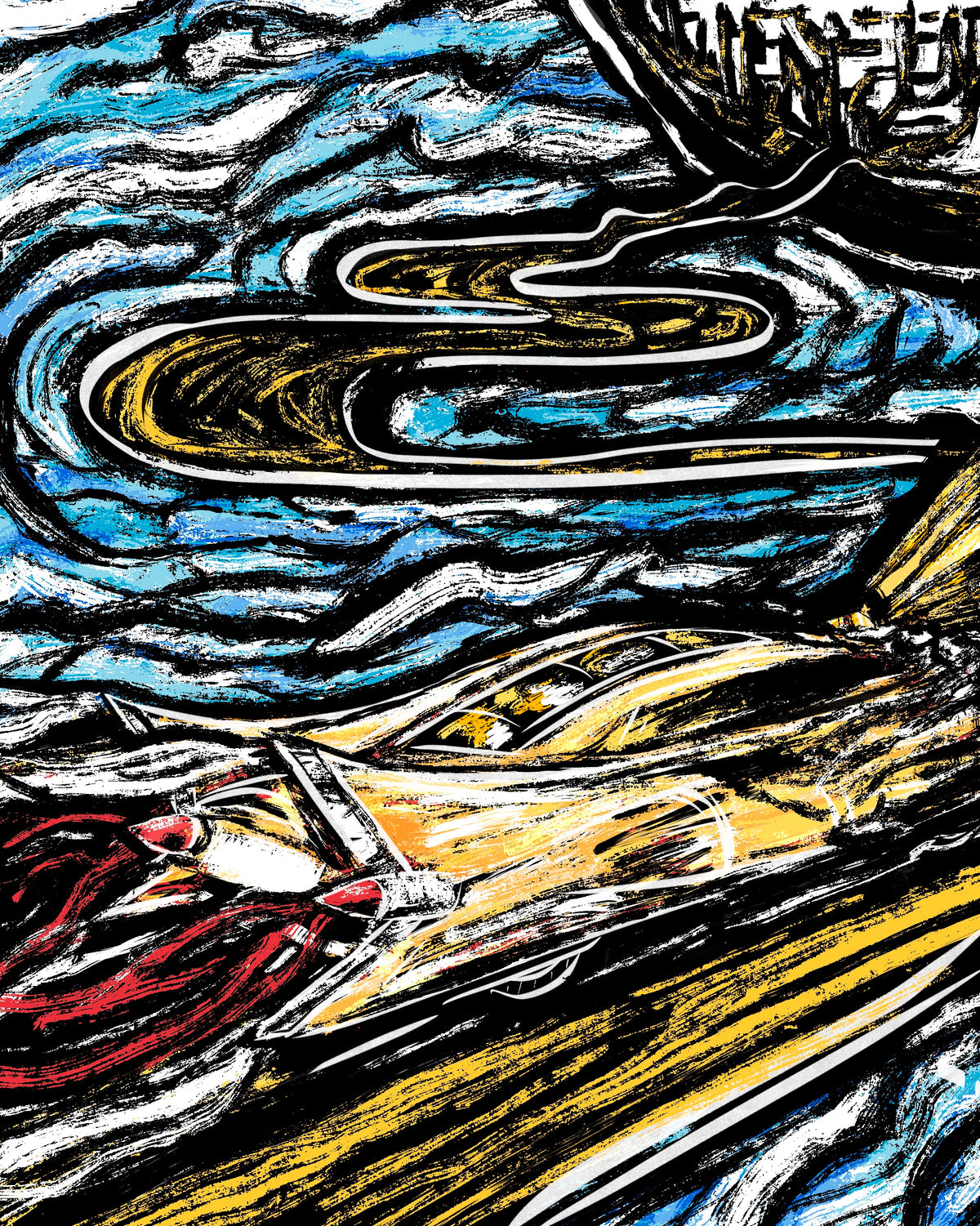 "back to futura." - Art Print
