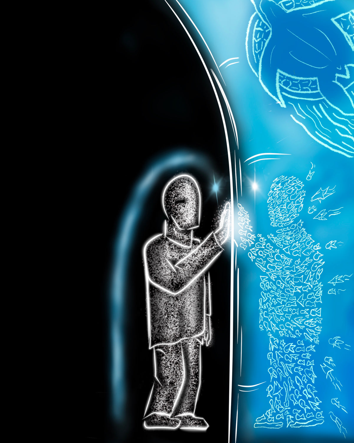 "mirror image." - Art Print