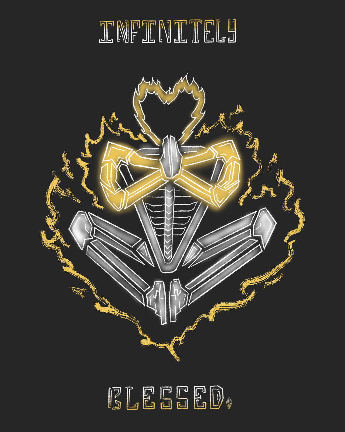"infinitely blessed." - Art Print