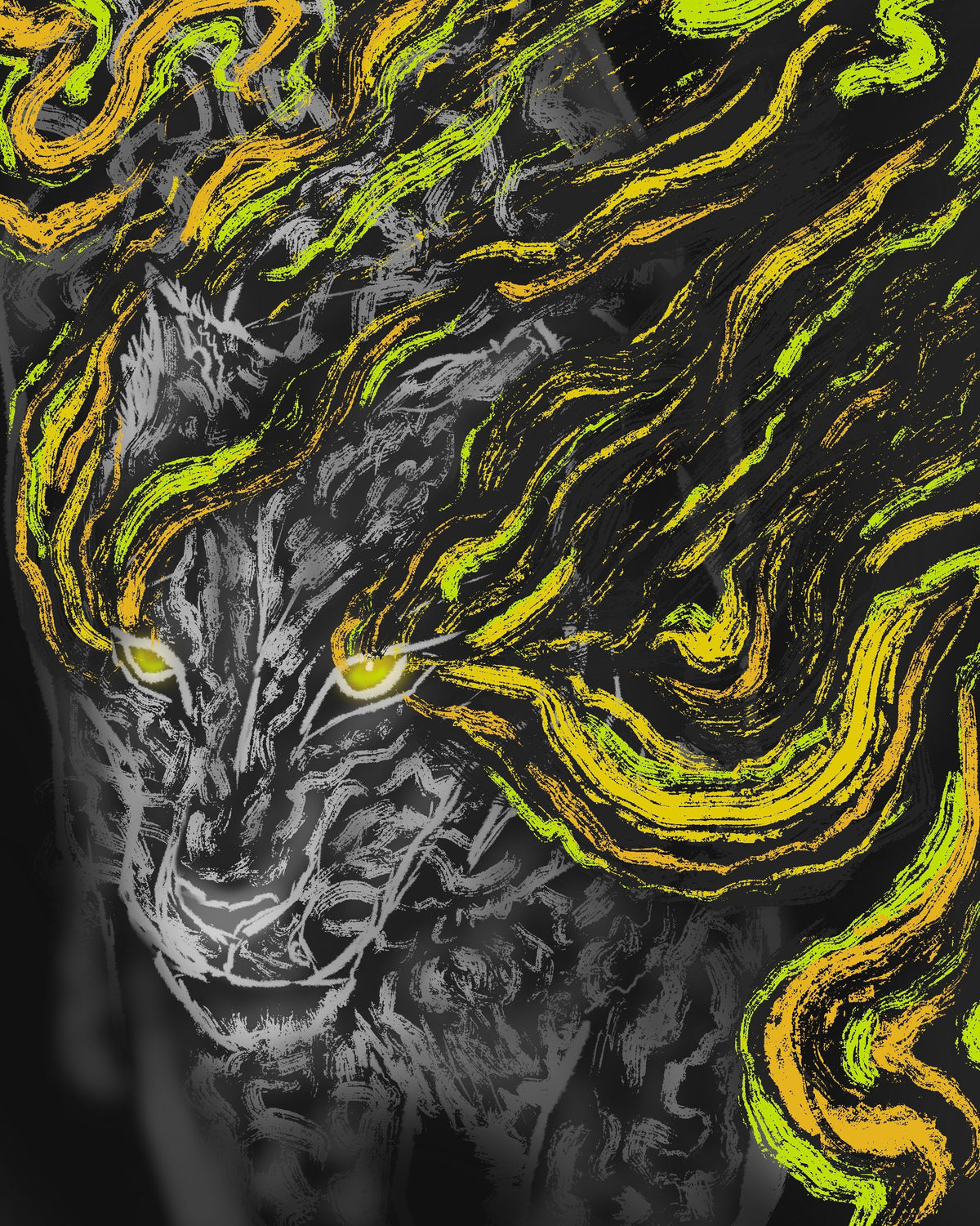 "the hunters rhythm." - Art Print