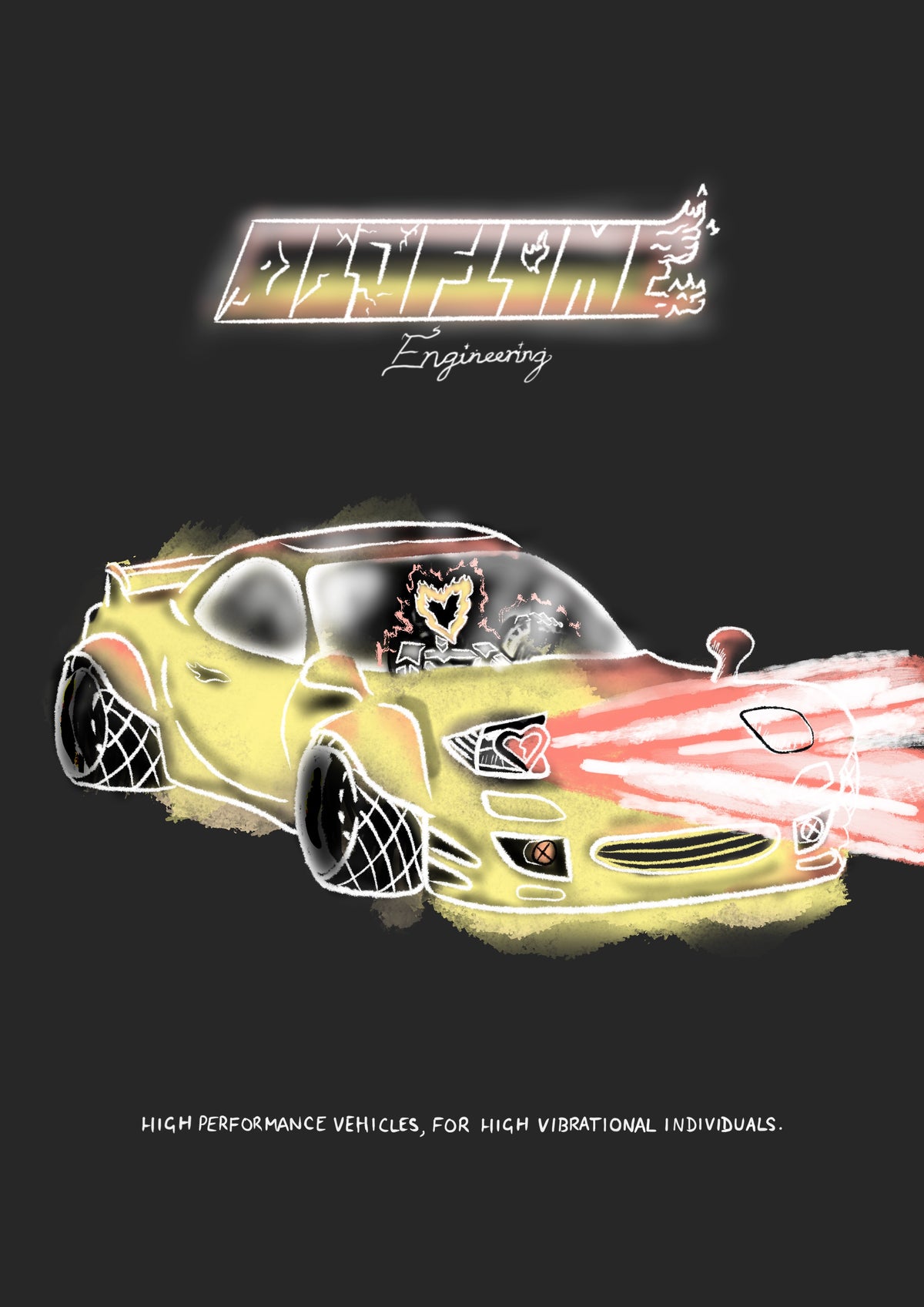 "oldflame engineering." - Art Print