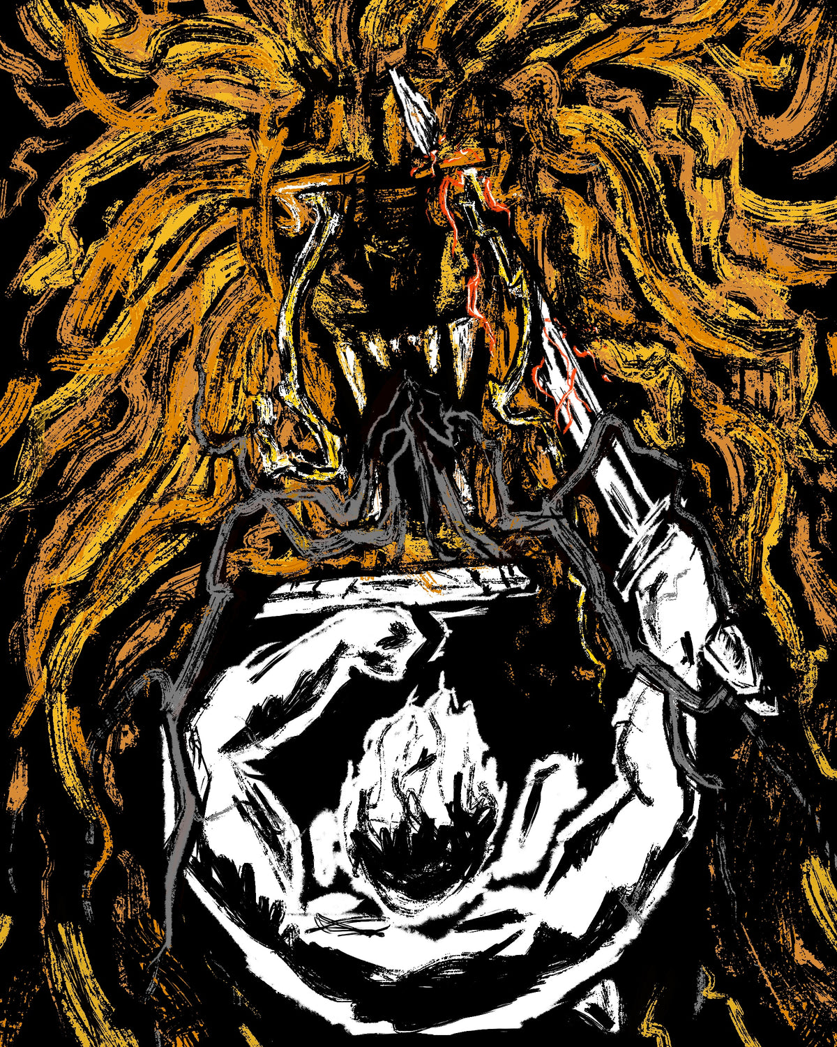 "the conqueror." - Art Print