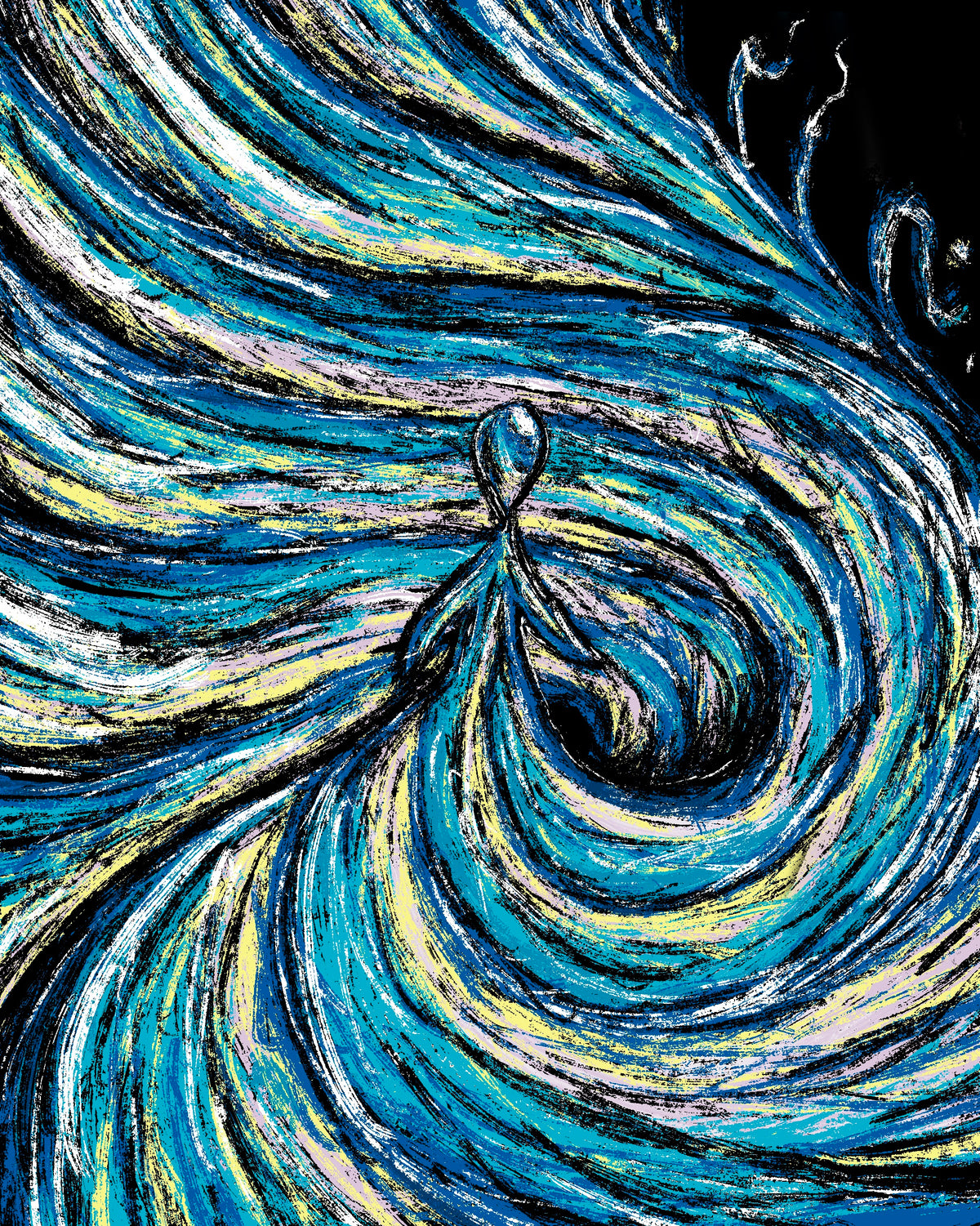 "a drop in the ocean." - Art Print