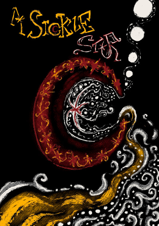a sickle star. - Art Print